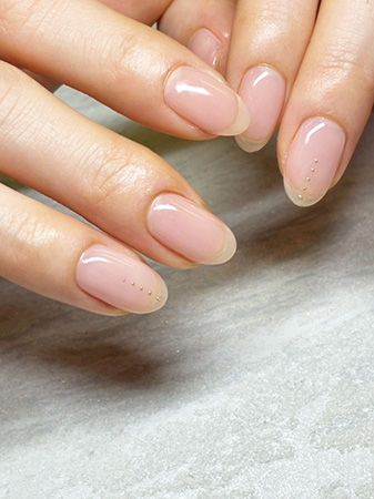 春のピンクワンカラーネイル｜ネイルサロンレガート